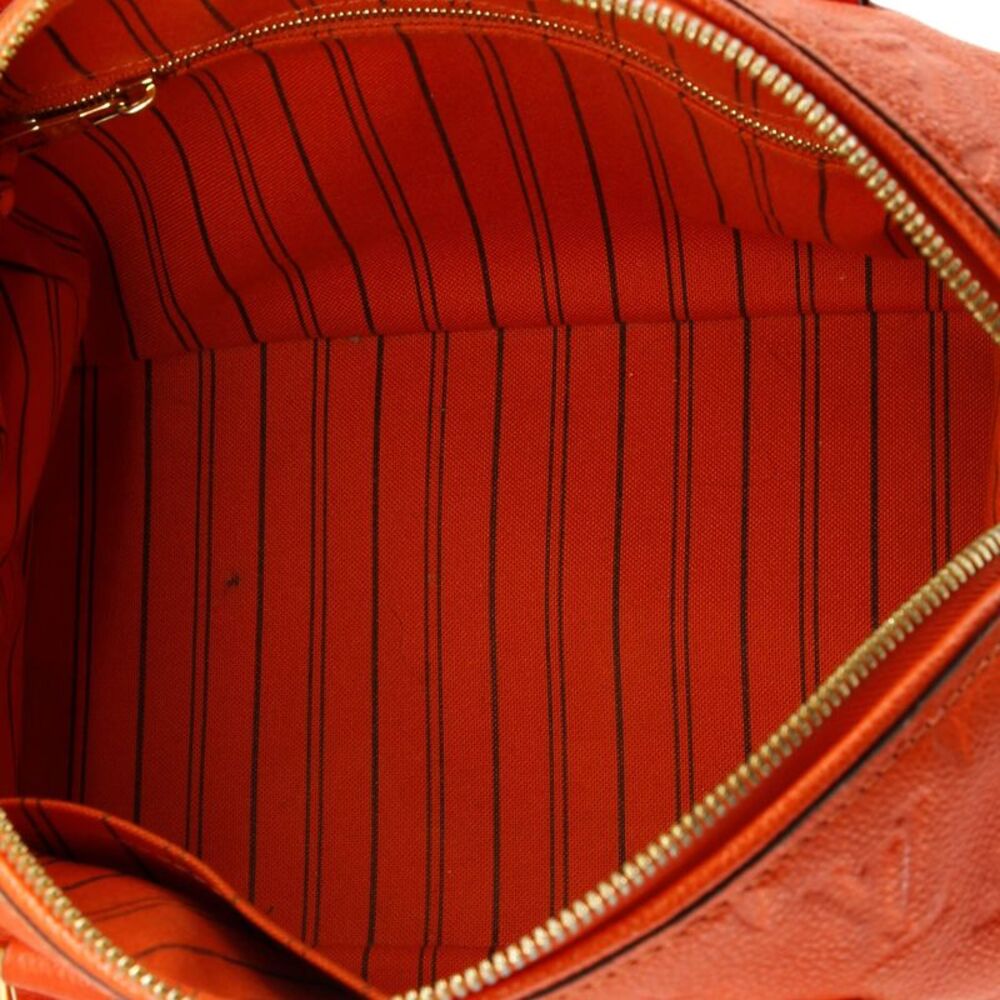 Louis Vuitton Speedy Bandouliere Bag Monogram Empreinte Leather 25 Orange - Picture 5 of 9
